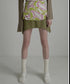 Asymmetric Skirted Flare Pants